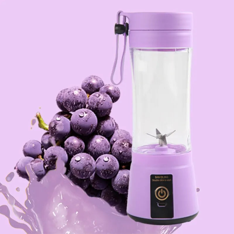 Portable Fruit Juice Blenders Summer Personal Electric Mini Bottle Home USB 6 Blades Juicer Cup Machine For Kitchen