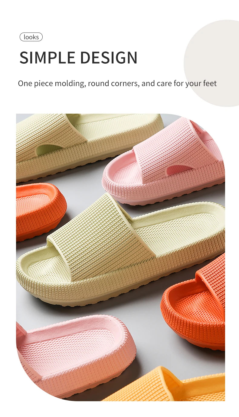 Step on the Sense of Shit Slippers Summer Home Wear Soft-soled Non-slip Shoes Eva Simple MEN'S Slippers