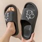 Summer Slippers Bathroom Platform Non-Slip Home Bear Cartoon Flip Flops Beach Women Slipper Sandals Slides Indoor Outdoor 2023