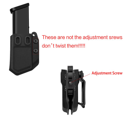 IWB OWB Magazine Pouch Holster Mag Carrier for Glock S&W SIG H&K IWI Taurus hellcat FN CZ Walther 2011 9mm .40 Pistol Airsoft