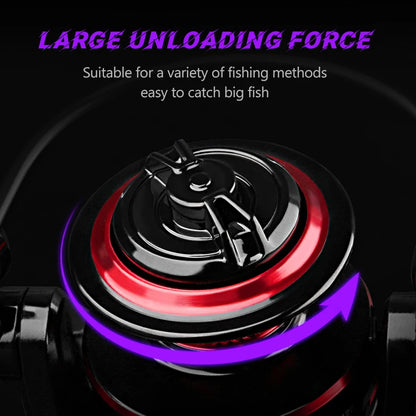 DEUKIO Fishing Reel 2000-7000 Max Drag 12KG Spinning Reels Metal Spool carretilhas de pesca Reel for Fishing Accessories Peche