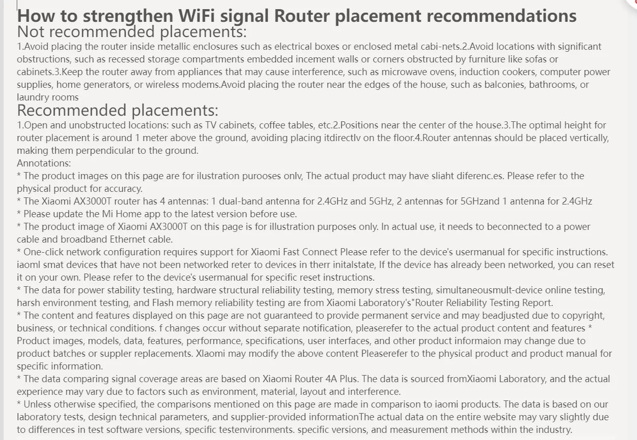 2024 NEW Original Xiaomi AX3000T Router 2.4GHz 5GHz 1.3GHz CPU 2X2 160MHz WAN LAN LED NFC Connection for Home Office Games Mi