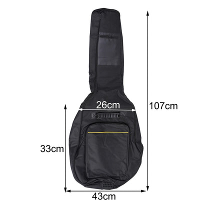 41Inch Guitar Bag Backpack Waterproof Bags Rip-stop Oxford Nylon Double Strap Padded Black Guitar Case Gig Bas Guitars Backpacks